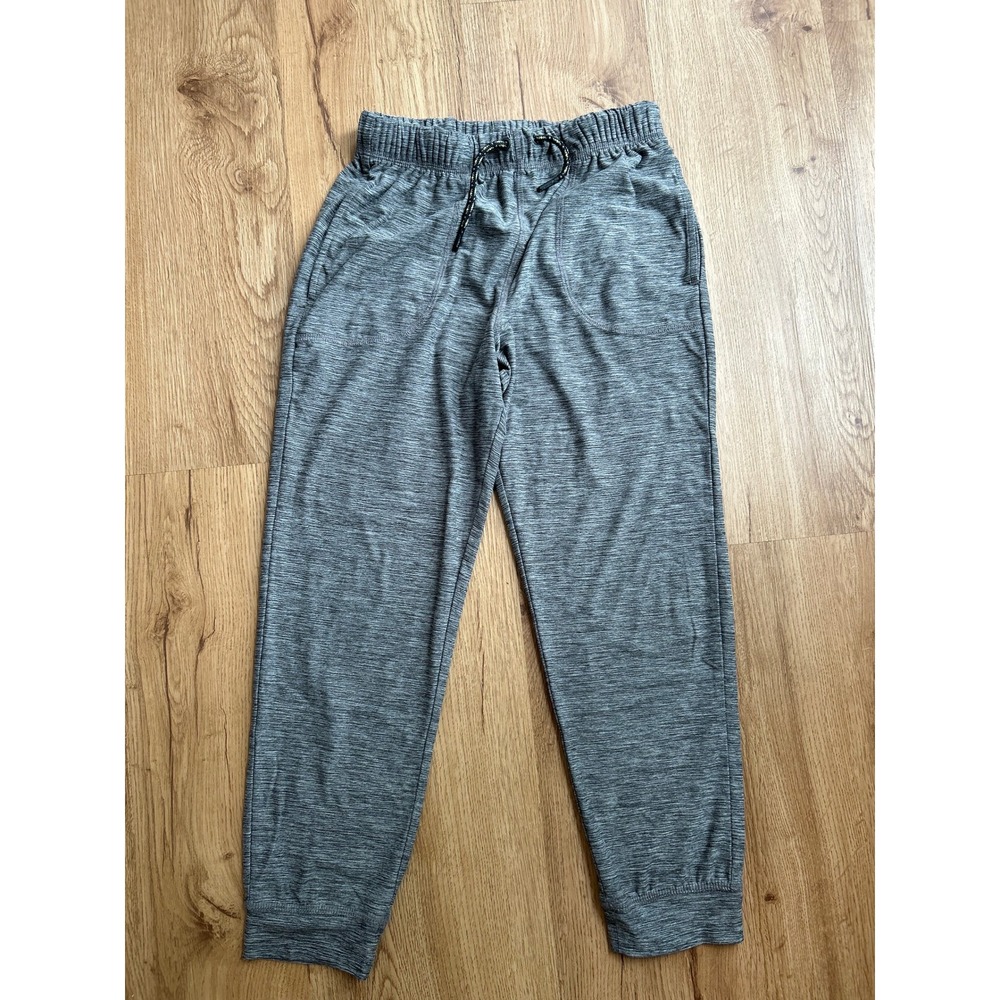 Hanna Andersson Kids Active Joggers 2 Pack Grey Blue Heathered Pants Size 140cm - Picture 3 of 7